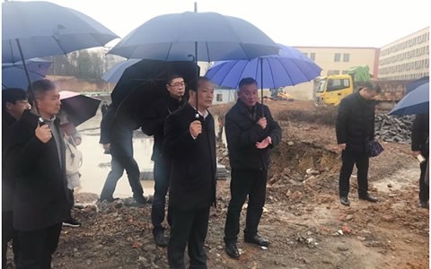 浦江县委书记程天云调研710公海建设项目