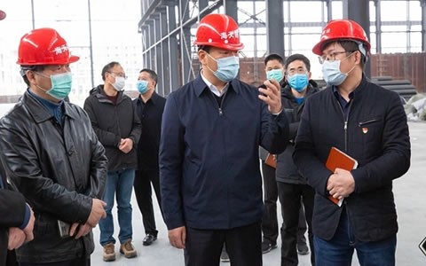 浦江县委书记程天云调研710公海浦江建设项目复工情况